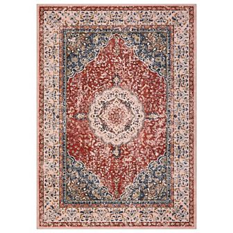 Large Area Rugs Living Room with Non-Slip Backing Stain-Resistant Low Pile Farmhouse Rug Persia-Edge