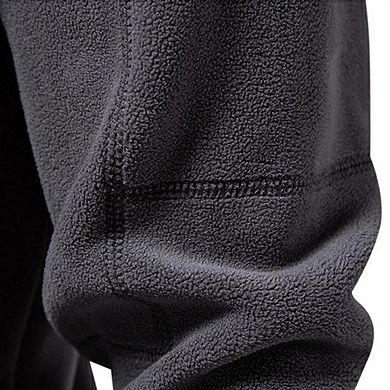 Men's Standing Neck Half Zip Fleece Sweater Pullover Slim Fit Quarter Zipper Long Sleeve Sweatshirt
