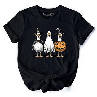 Haunting Honkers Goose T-Shirt, Funny Halloween Costumes Tee