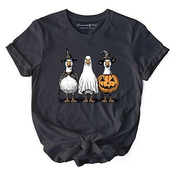 Haunting Honkers Goose T-Shirt, Funny Halloween Costumes Tee