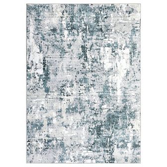 Large Area Rugs Living Room with Non-Slip Backing Stain-Resistant Low Pile Abstract Moving Clouds
