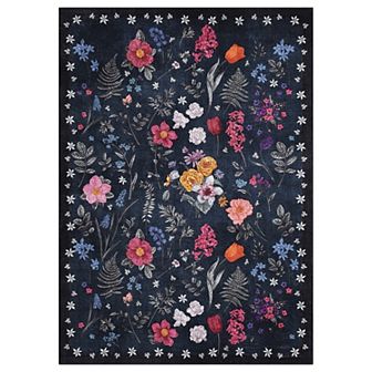 Large Area Rugs Living Room Non-Slip Backing Stain-Resistant Low Pile Modern-overflows with color