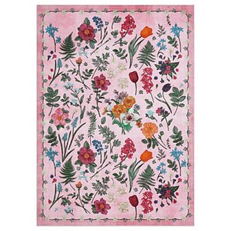 Large Area Rugs Living Room Non-Slip Backing Stain-Resistant Low Pile Modern-overflows with color