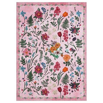 Large Area Rugs Living Room Non-Slip Backing Stain-Resistant Low Pile Modern-overflows with color