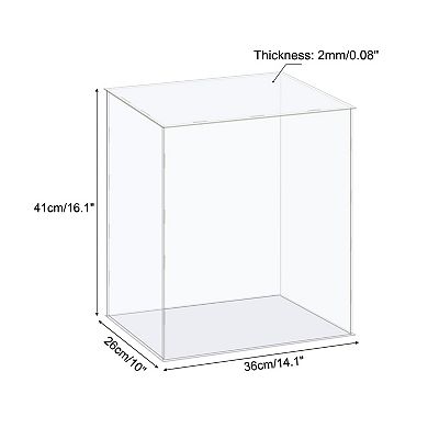 Display Case Box Acrylic Box Dustproof Protection Showcase 36x26x41cm
