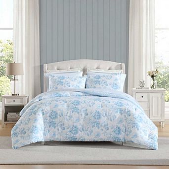 Laura Ashley Anja Textured Toile Comforter Set