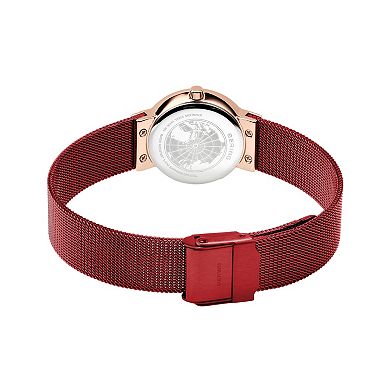 BERING Women's Classic Watch with Swarovski Elements & Mesh Strap - 10126-363