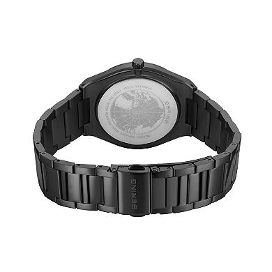 BERING Men's Stainless Steel Link Watch with Textured Dial - 17639-722