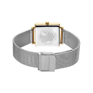 BERING Women's Stainless Steel Square Case Watch & Milanese Mesh Bracelet - 18226-334