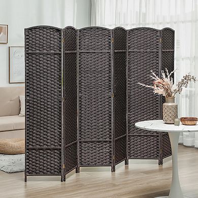 HOMCOM 6 Panel Room Divider Freestanding Folding Privacy Screen