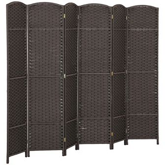 HOMCOM 6 Panel Room Divider Freestanding Folding Privacy Screen