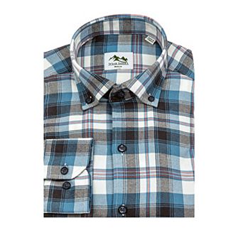 Wear Sierra Top Shelf Cotton Long Sleeve Button Down Shirts in Blue Plaid