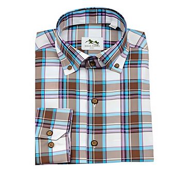 Wear Sierra Top Shelf Cotton Long Sleeve Button Down Shirts in White Plaid
