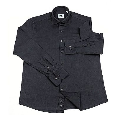 Wear Sierra Top Shelf Cotton Long Sleeve Button Up Shirts in Black