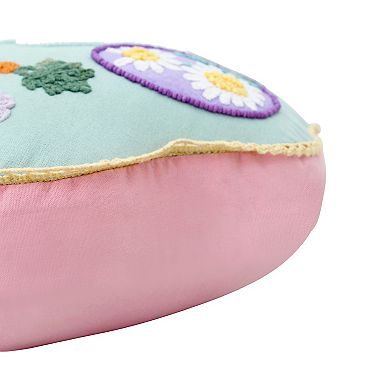 Celebrate Together™ Easter Embroidered Bunny Round Throw Pillow