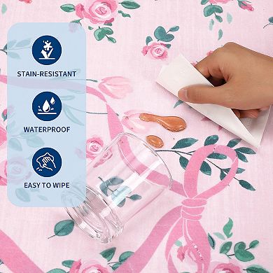 Garvee Floral Area Rug Machine Washable Ultra Thin Non Slip Carpet for Living Room Bedroom