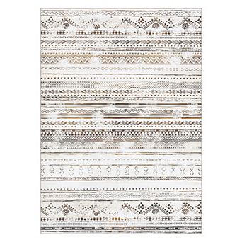 Garvee Boho Vintage Area Rug Machine Washable Non Slip Low Pile Rugs Non Shedding Indoor Carpet