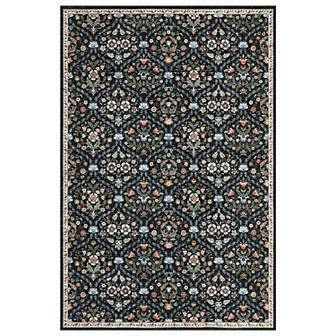 Garvee Floral Area Rug Ultra Thin Washable & Pet-Friendly Carpet for Living Room Bedroom Kitchen