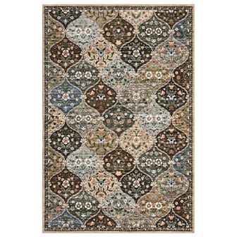 Garvee Floral Area Rug Ultra Thin Washable & Pet-Friendly Carpet for Living Room Bedroom Kitchen