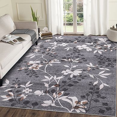 Garvee Machine Washable Area Rug Non Slip Non Shedding Stain Resistant Modern Floor Carpet