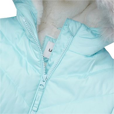 Girls 4-16 Lands' End Water Resistant Velour Parka