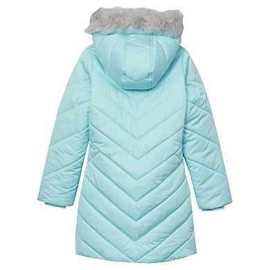 Girls 4-16 Lands' End Water Resistant Velour Parka