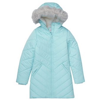 Girls 4-16 Lands' End Water Resistant Velour Parka