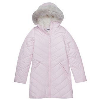 Girls 4-16 Lands' End Water Resistant Velour Parka