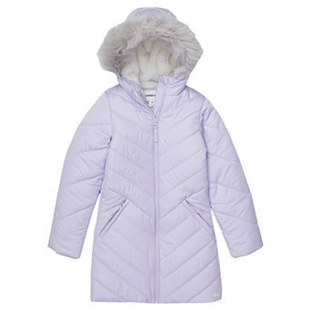 Girls 4-16 Lands' End Water Resistant Velour Parka