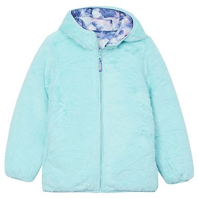 Girls 4-20 Lands' End Water Resistant Reversible Hooded Jacket