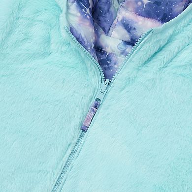 Girls 4-20 Lands' End Water Resistant Reversible Hooded Jacket
