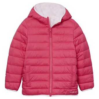 Girls 4-20 Lands' End Water Resistant Reversible Hooded Jacket