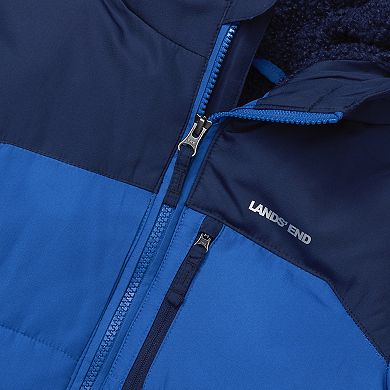 Boys 2-20 Lands' End Water Resistant Sherpa Lined Hooded Coat