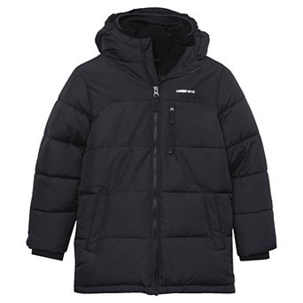 Boys 2-20 Lands' End Water Resistant Sherpa Lined Hooded Coat