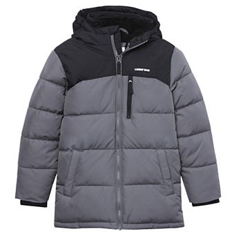 Boys 2-20 Lands' End Water Resistant Sherpa Lined Hooded Coat