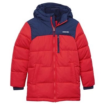 Boys 2-20 Lands' End Water Resistant Sherpa Lined Hooded Coat