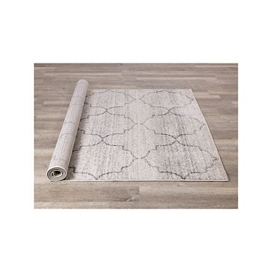 Finley Cream Grey Ogee Indoor Rug