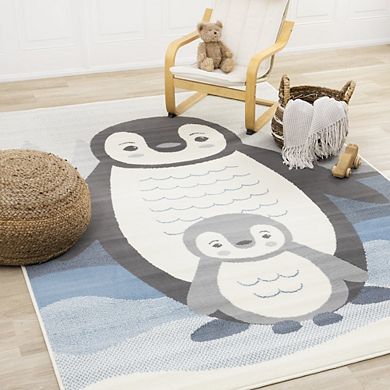 Functional Kids Baby Penguin Area Rug