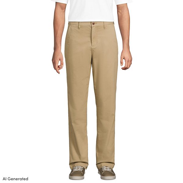 Men's Lands' End Classic Fit Flannel Lined Chino Pants