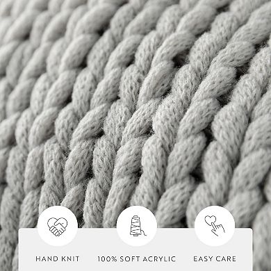 Home Collection Ultra Soft Chunky Knit Throw Blanket
