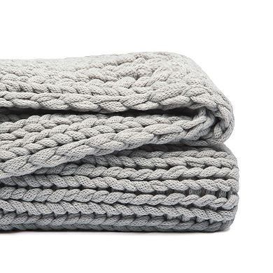 Home Collection Ultra Soft Chunky Knit Throw Blanket