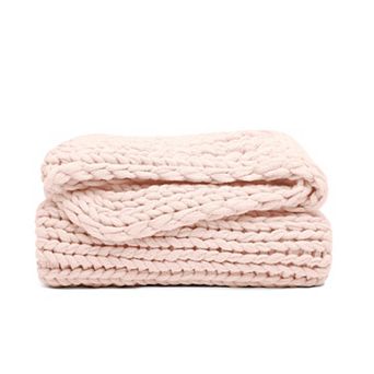 Home Collection Ultra Soft Chunky Knit Throw Blanket