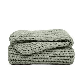 Home Collection Ultra Soft Chunky Knit Throw Blanket