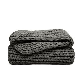 Home Collection Ultra Soft Chunky Knit Throw Blanket