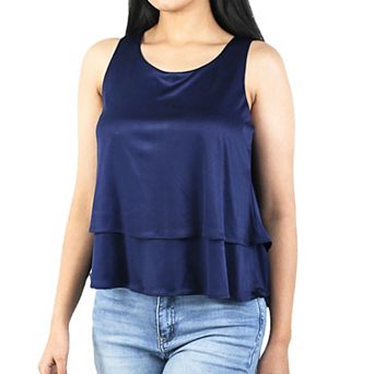 Artyska Women's Loose Fit Round Neck Sleeveless Layered Tank Top
