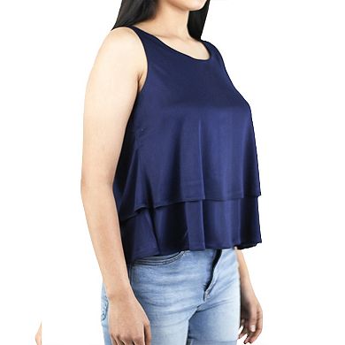 Artyska Women's Loose Fit Round Neck Sleeveless Layered Tank Top