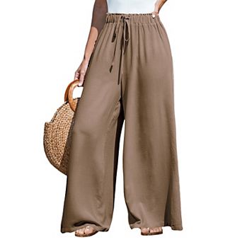 Women's Cupshe Drawstring Wide Leg Pants