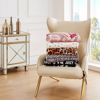 Juicy Couture 50" x 70" Plush Throw Blanket