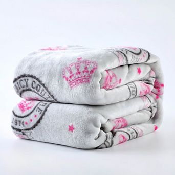 Juicy Couture 50" x 70" Plush Throw Blanket
