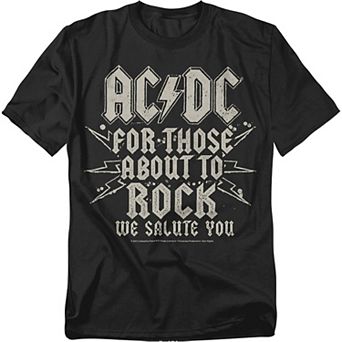 Big & Tall AC/DC Salute Tee Graphic Tee